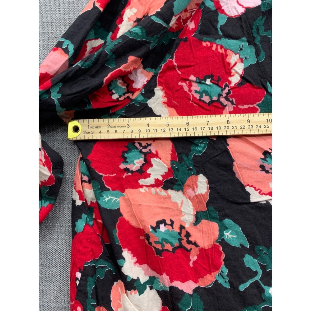 Lane Bryant Swing Notch Neck Popover Blouse Top Women 22 Multicolor Floral Print - Picture 9 of 10